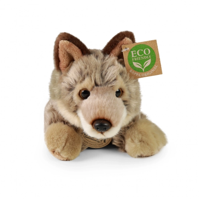 Peluche lupo sdraiato 20 cm eco-friendly