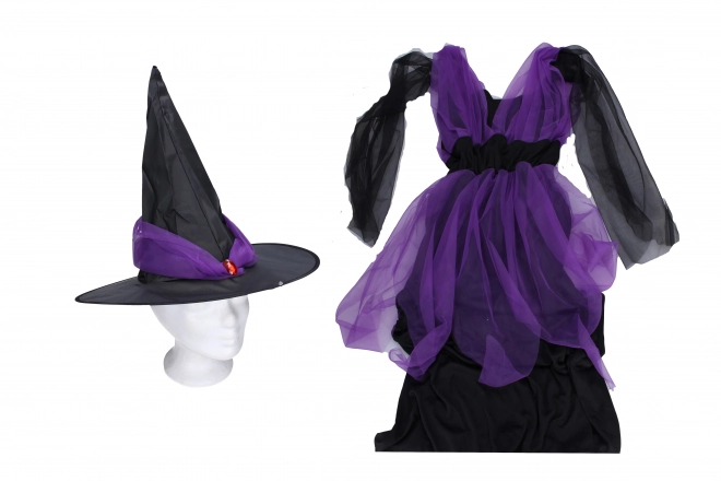 Costume di carnevale strega viola