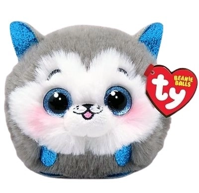 Peluche Husky Grigio TY Beanie Balls