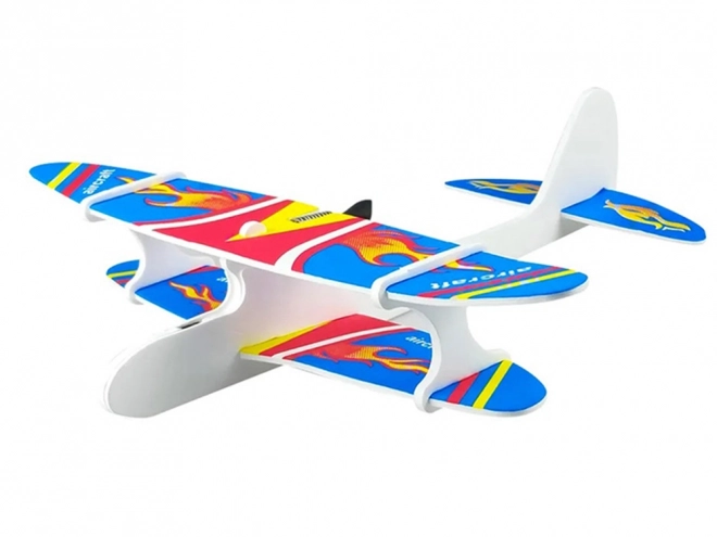 Aereo giocattolo in polistirolo con luci LED e motore USB