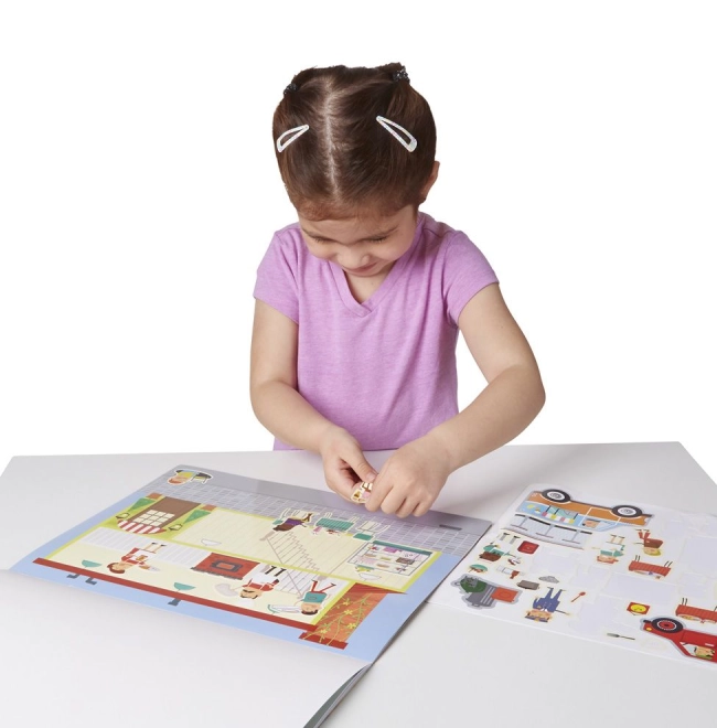 Gioco interattivo con adesivi