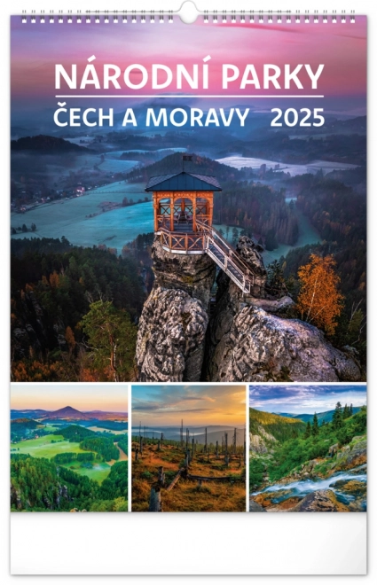 Calendario da Parete Parchi Nazionali di Cechia e Moravia 2025