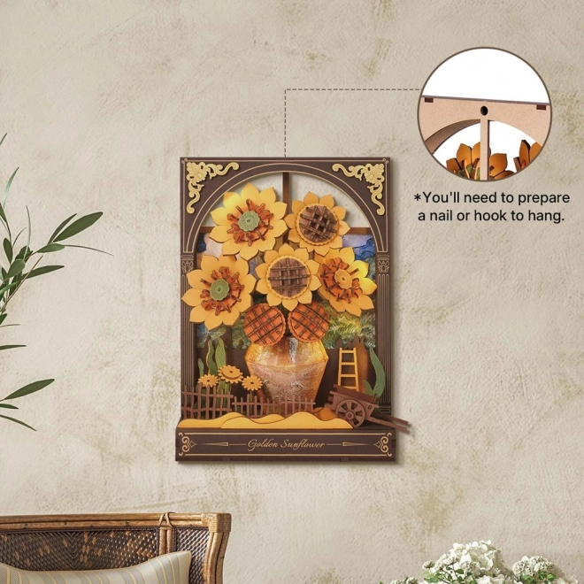 RoboTime 3D puzzle di legno - Girasoli Dorati