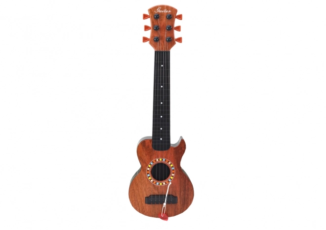 Chitarra Giocattolo per Bambini in Legno Marrone