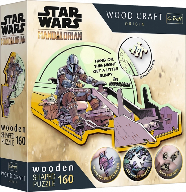 Puzzle Trefl Woodcraft doppio The Mandalorian