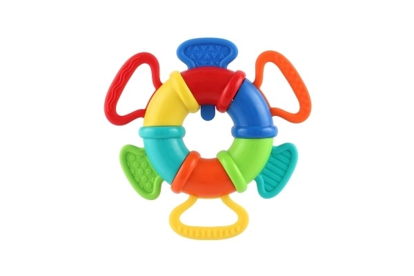 Sonaglio/Mordicchietto/Anello Flessibile plastica/silicone 15cm su carta 6m+
