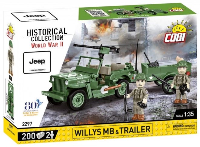 Jeep Willys con rimorchio commemorativo