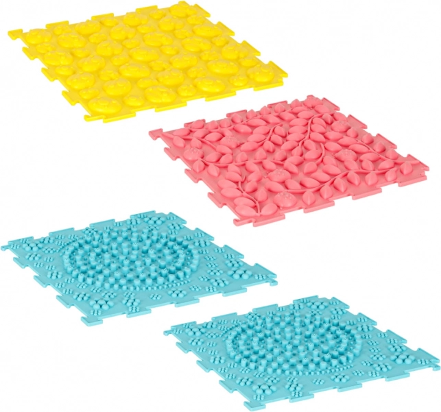 Tappetini puzzle sensoriali in schiuma Montessori per il massaggio dei piedi