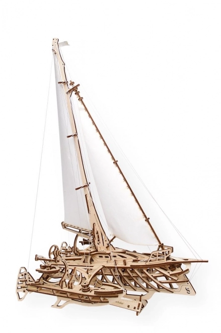 Ugears puzzle 3D Trimaran Merihobus