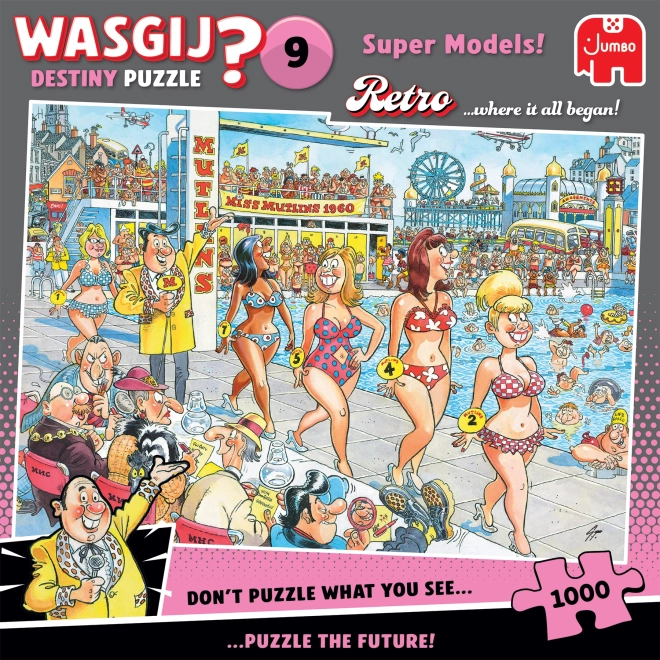 Wasgij Destiny 9: Puzzle Super Modelle 1000 Pezzi