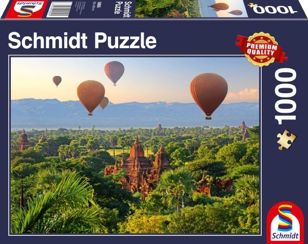 Puzzle Schmidt mongolfiere su Mandalay 1000 pezzi