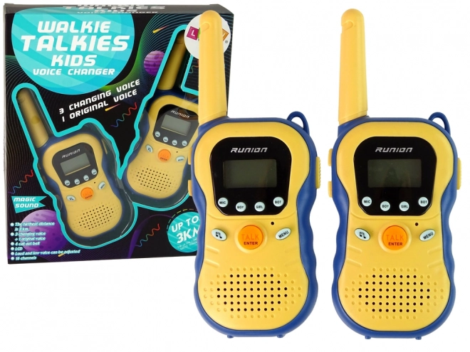 Walkie Talkie giocattolo per bambini giallo