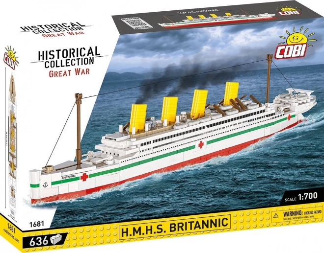 Modello HMHS Britannic in scala 1:700