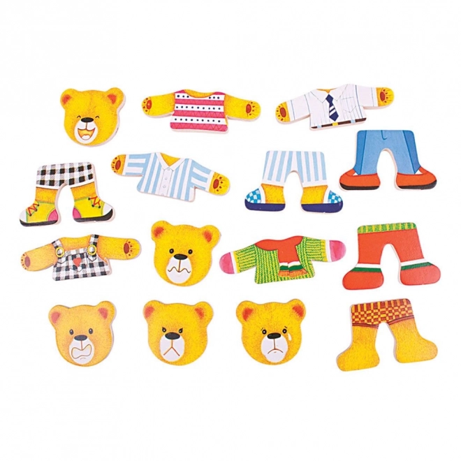 Puzzle Vestire Famiglia di Orsi Bigjigs Toys