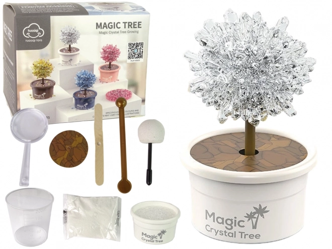 Set per la crescita di cristalli Magico Albero d'Argento