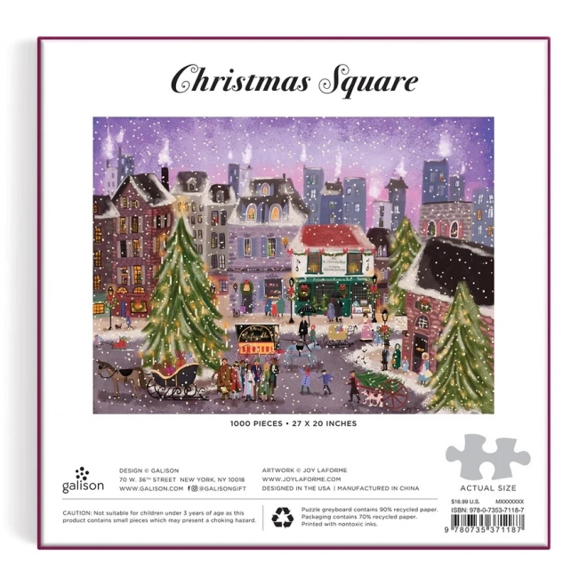 Puzzle Natale Galison Villaggio Innevato 1000 Pezzi