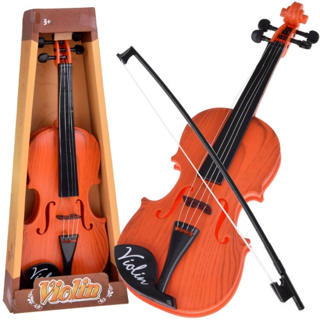 Violino Giocattolo in Plastica con Archetto per Bambini