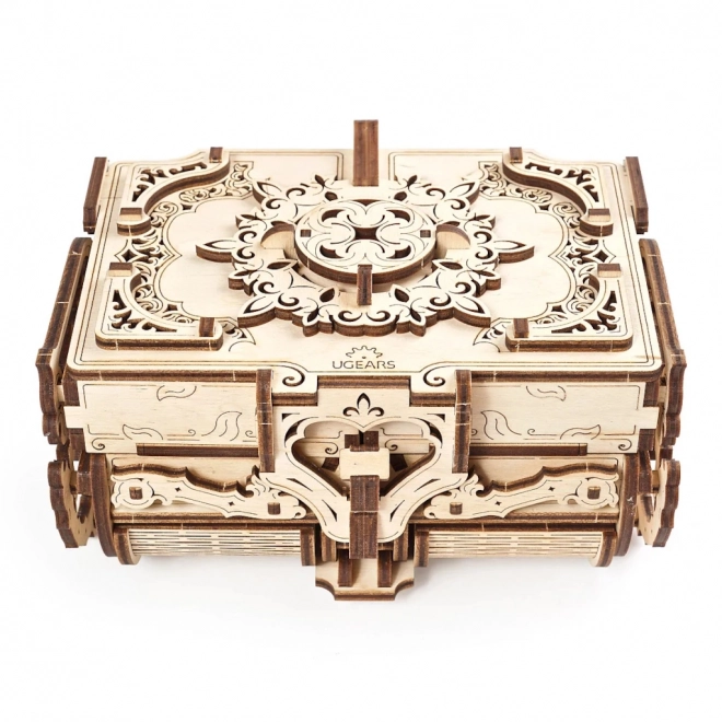 Scatola dei gioielli meccanica antica Ugears 3D in legno