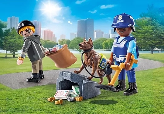 Playmobil Ricerca con il cane poliziotto