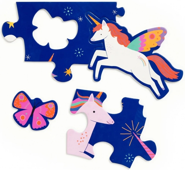 Puzzle da pavimento Mudpuppy Unicorni Magici 25 pezzi