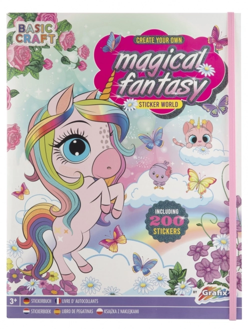 Libro Magico Fantasy con Adesivi