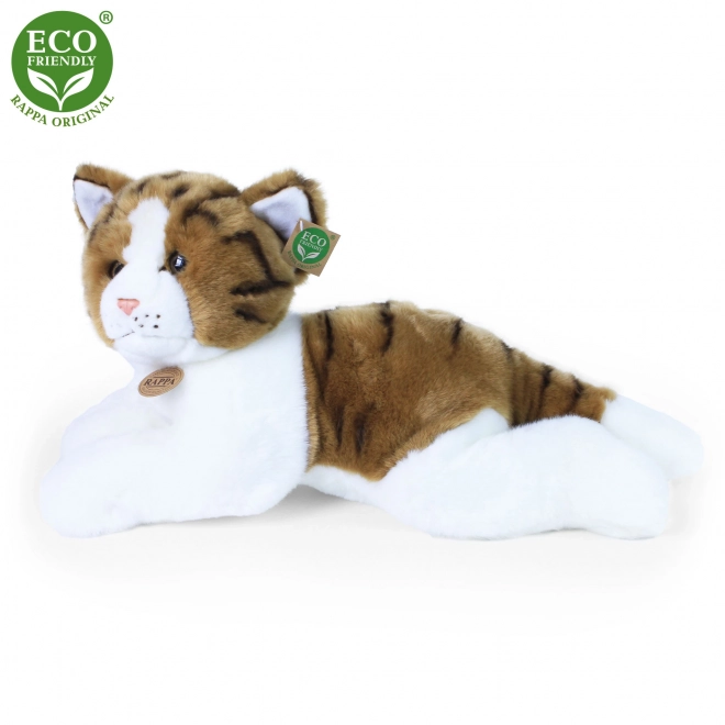 Gatto di peluche sdraiato 50 cm eco-friendly