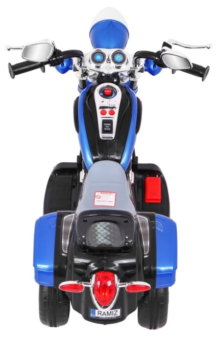 Motocicletta Chopper NightBike bianca – blu