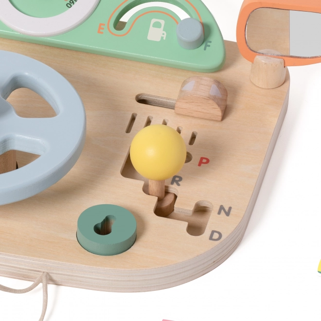 Tavola di manovra multifunzionale in legno a forma di volante Classic World