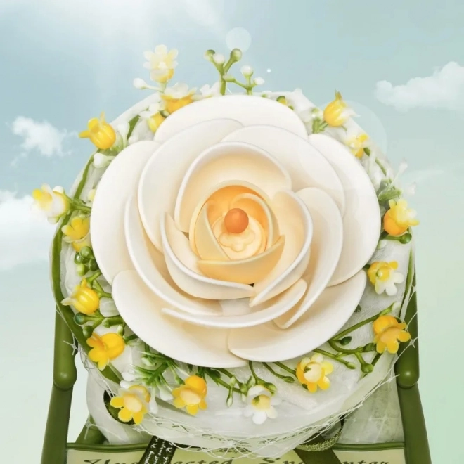 Puzzle 3D Camelia Bianca