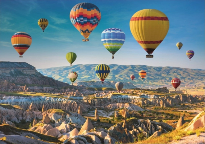 Puzzle Trefl Mongolfiere sopra la Cappadocia 1000 pezzi con smistatore 2 in 1