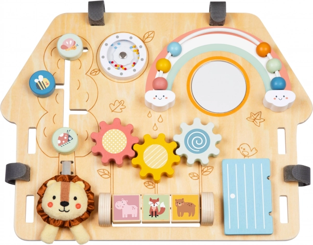 Tooky Toy Grande Tabellone in Legno Manipolativo Casa - Centro Attività