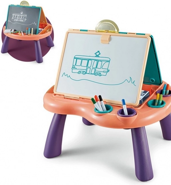 Lavagna per disegnare con tavolino