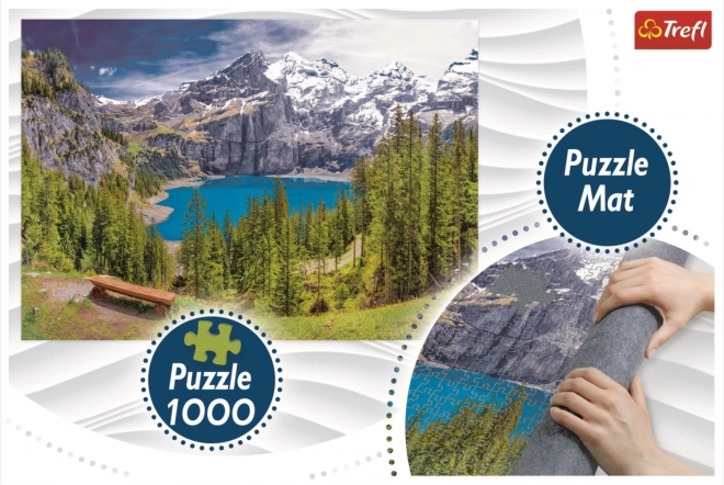 Puzzle Panorama di Montagna 1000 pezzi con tappetino Trefl