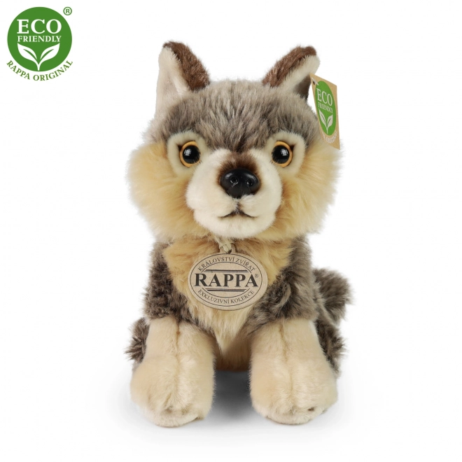 Lupo Peluche Seduto 18 cm Eco-friendly