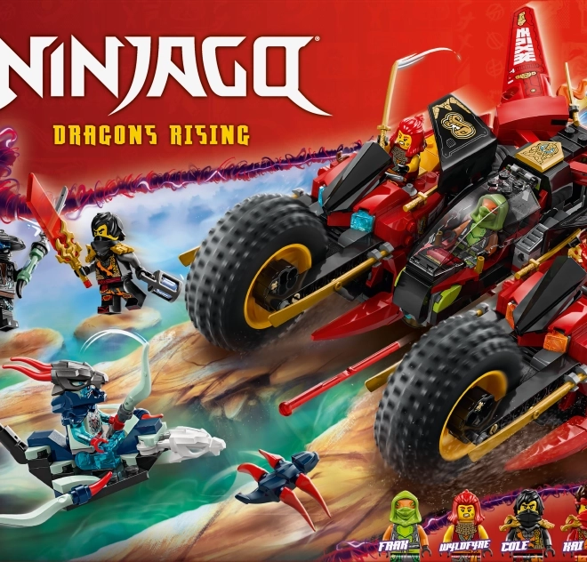 Lego Ninjago Veicolo da combattimento dei ninja 3 in 1