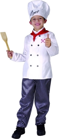 Costume di Carnevale Cuoco per bambini 130-140 cm