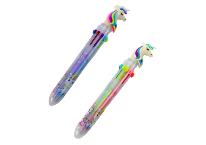 Penna Multicolore Automatica Unicorno - 10 Colori