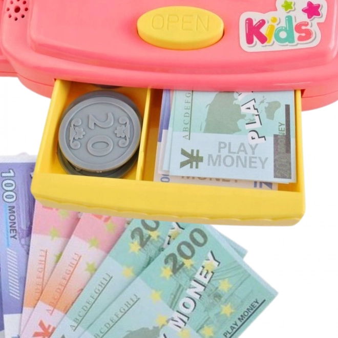 WOOPIE Cassa dei bambini con scaffale e accessori rosa
