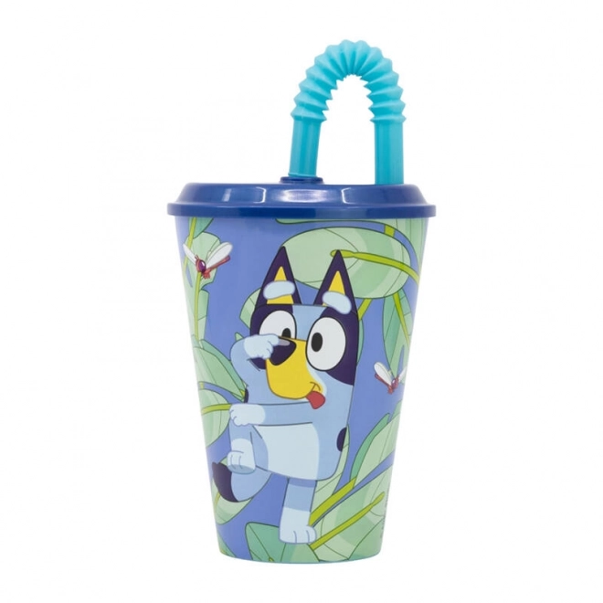 Tazza con cannuccia Bluey per bambini