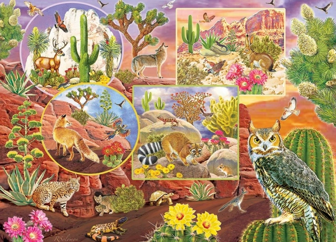 Puzzle magico del deserto per la famiglia