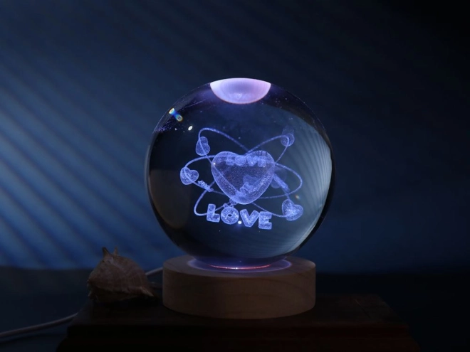 Sfera di cristallo Amore 10 cm