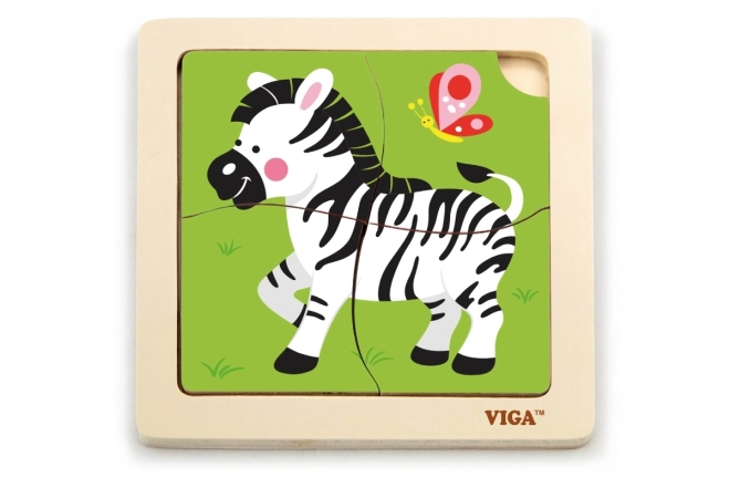 Puzzle in legno zebra