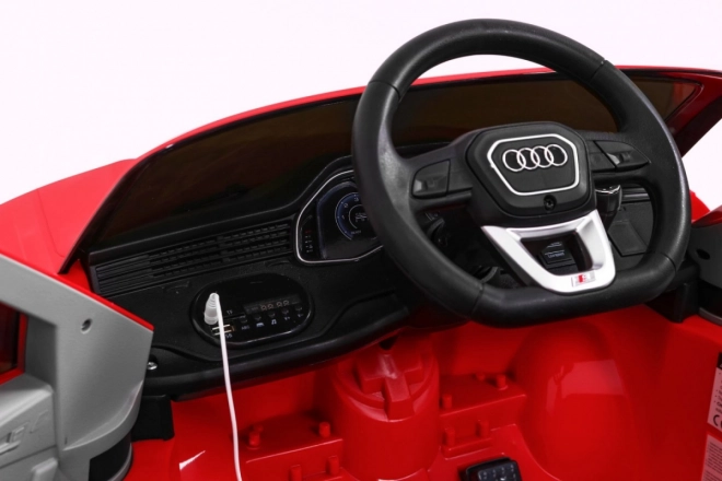 Audi Q8 Sollevatore per bambini batteria Rosso + Telecomando + EVA + Avvio lento + MP3 USB + LED