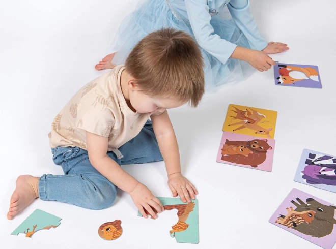 Puzzle giganti cuccioli con la mamma KukiKuk