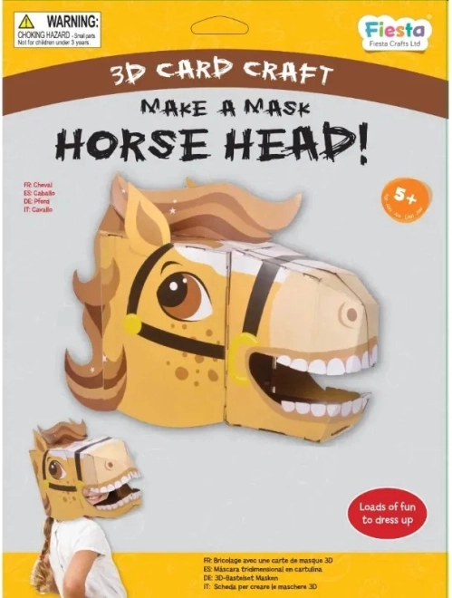 Fiesta Crafts set creativo 3D maschera Cavallo