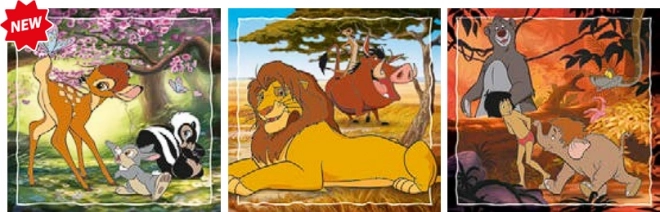 Puzzle 3x48 pezzi - Classici Disney