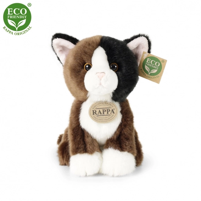 Gatto di peluche seduto 18 cm eco-friendly