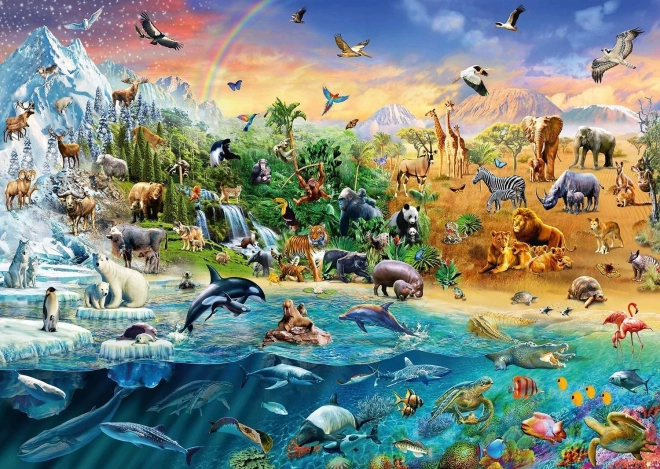 Puzzle Schmidt Regno degli Animali 1000 Pezzi