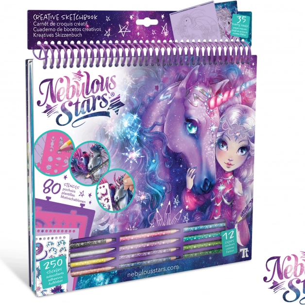 Nebulous Stars libri da colorare – set creativo viola