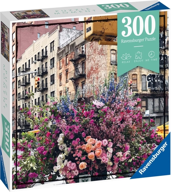 Puzzle Ravensburger fiori a New York 300 pezzi